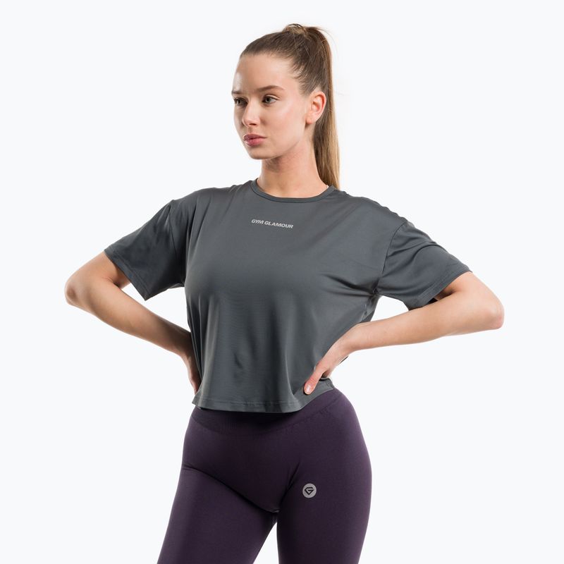 Dámské sportovní tričko Gym Glamour Sport Grey 425