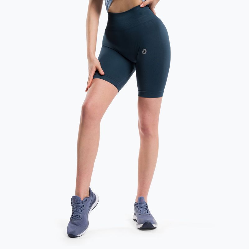 Dámské fitness kraťasy  Gym Glamour Flexible Dark Sea 437