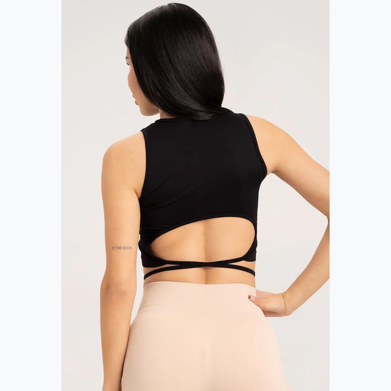 Dámský top se stahovací šňůrkou Gym Glamour Black 440 7