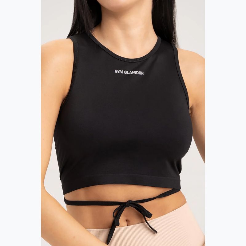 Dámský top se stahovací šňůrkou Gym Glamour Black 440 8