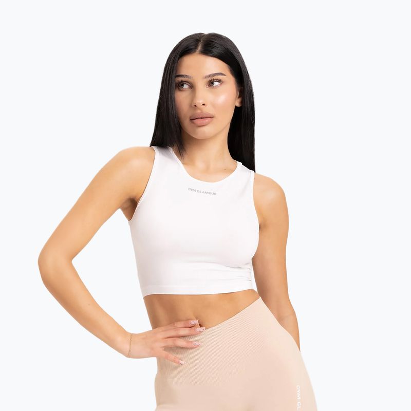 Dámský top vázací Gym Glamour White 441