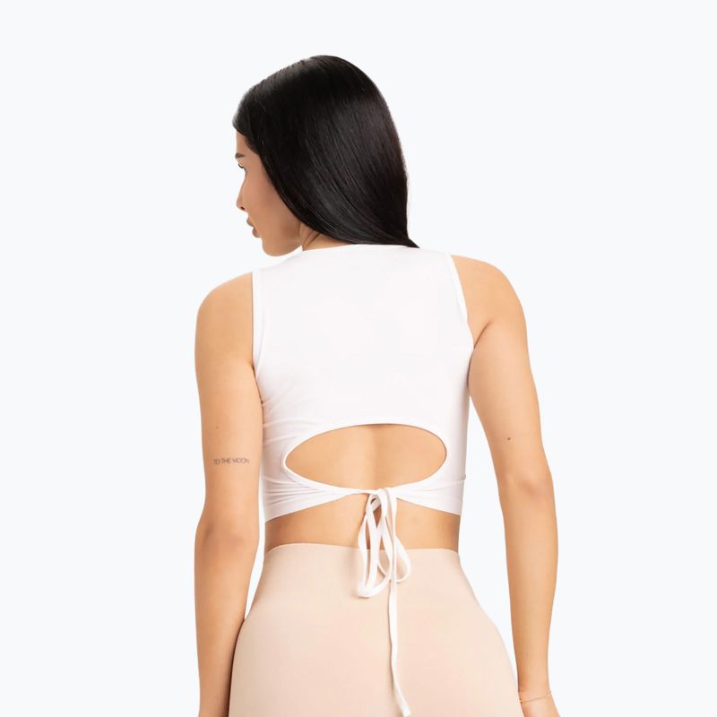 Dámský top vázací Gym Glamour White 441 2