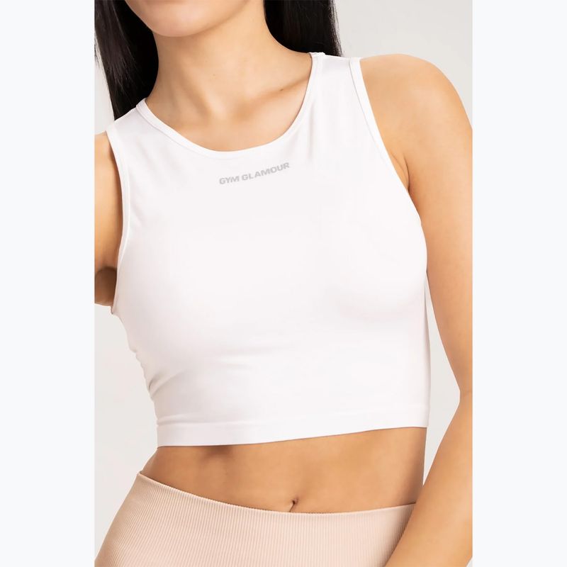 Dámský top vázací Gym Glamour White 441 3