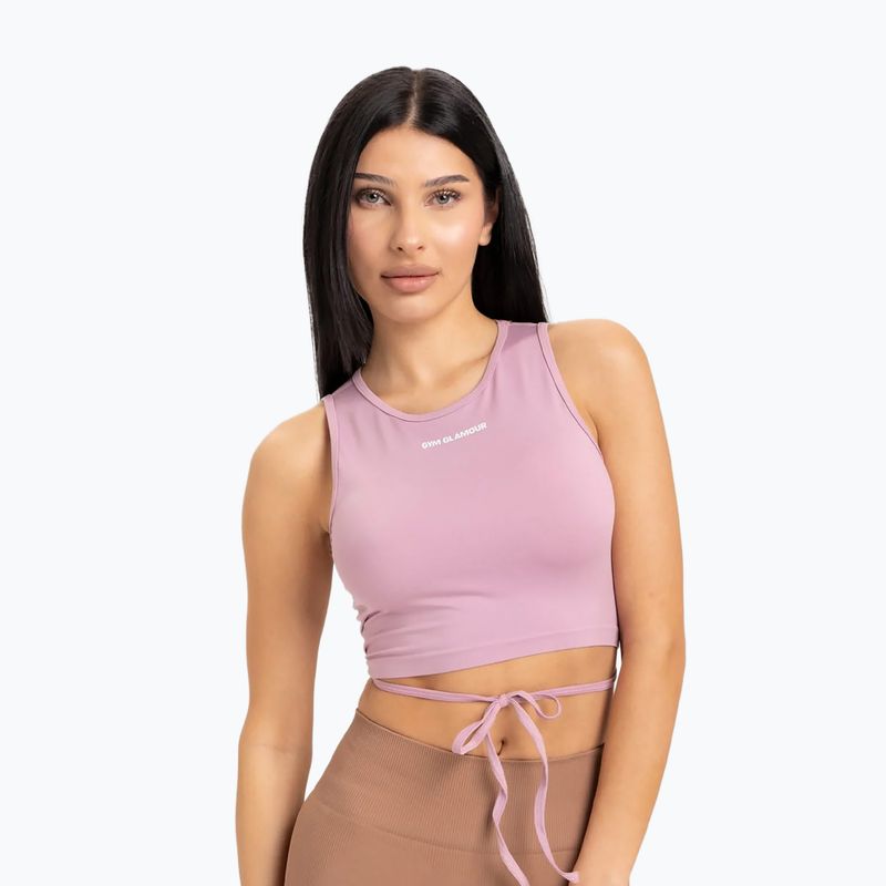 Dámský top vázací Gym Glamour  Pink 442 3