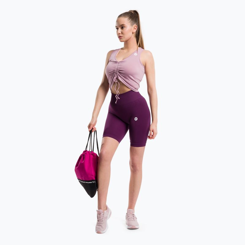 Dámský top se stahovací šňůrkou Gym Glamour  Pink 447 2