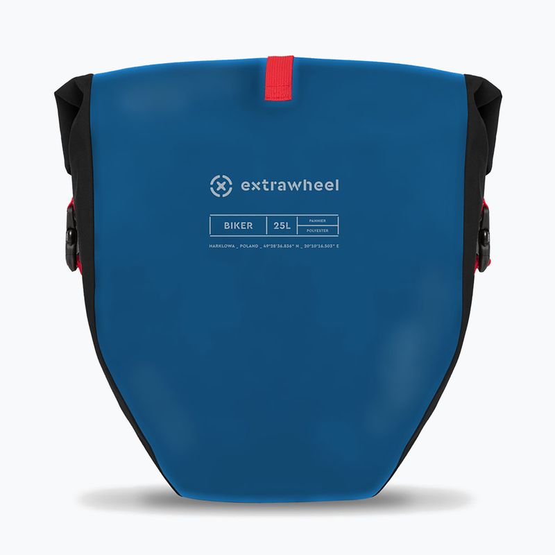 Cyklistické brašny  Extrawheel Biker 2 x 25 l blue/black 3