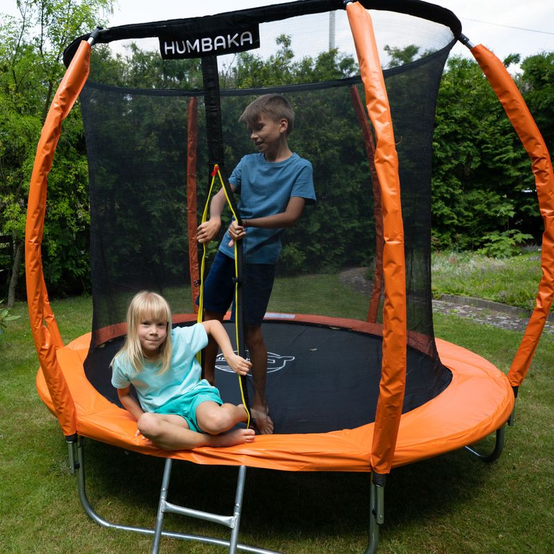 HUMBAKA Super 244 cm Oranžové trampolíny Super-8' 10