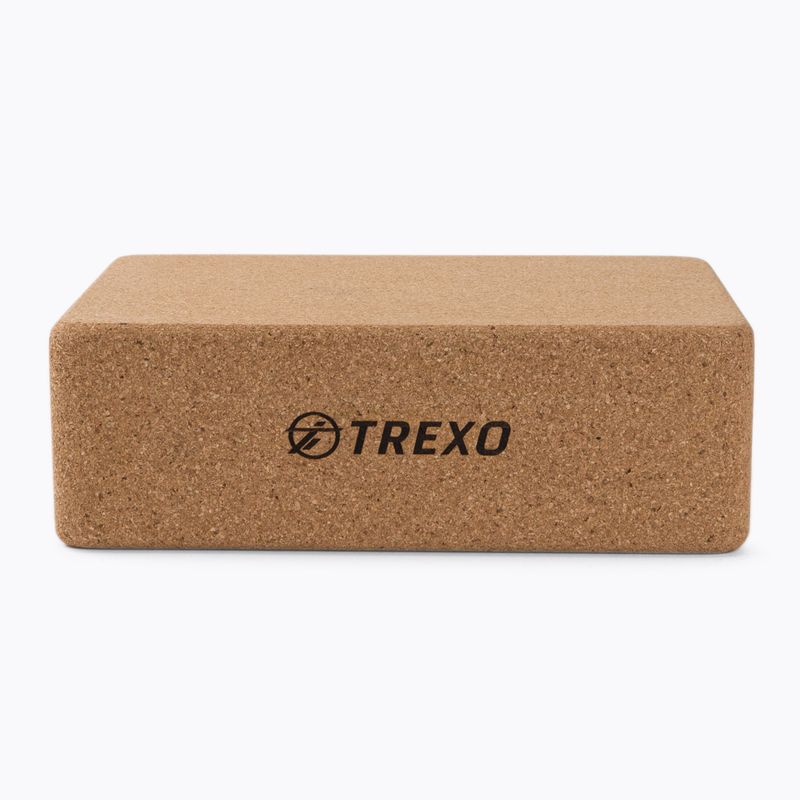 Kostka na jógu TREXO hnědá YB-75 2