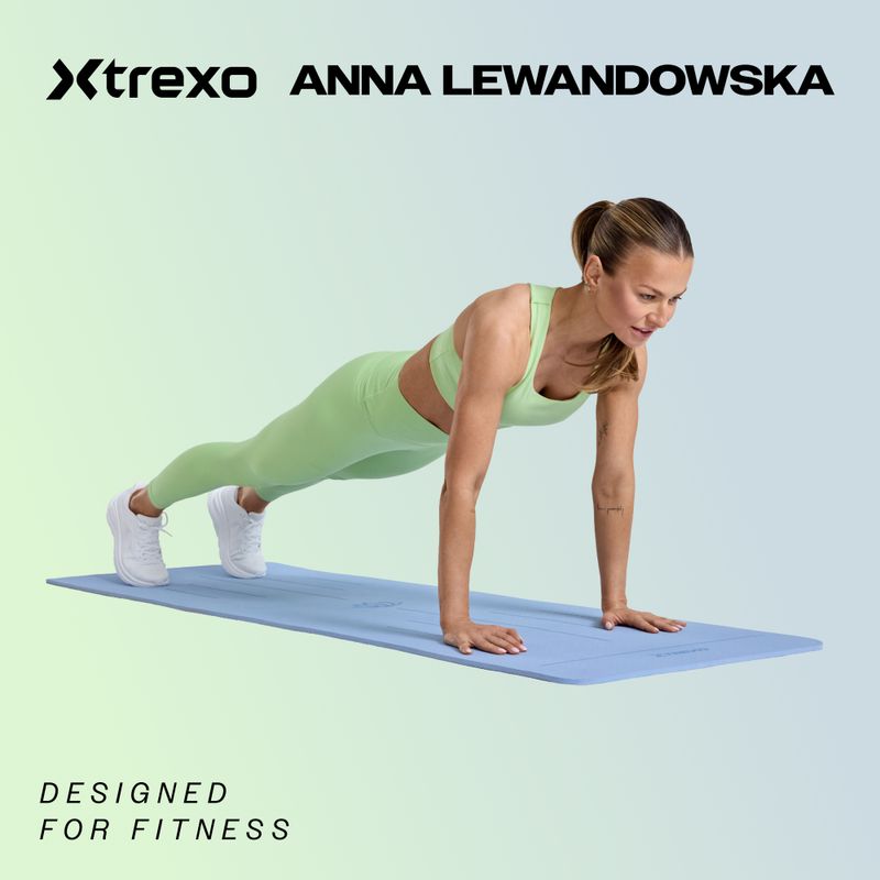 XTREXO Podložka na jógu TPE korek 6 mm černá YM-C01C 2