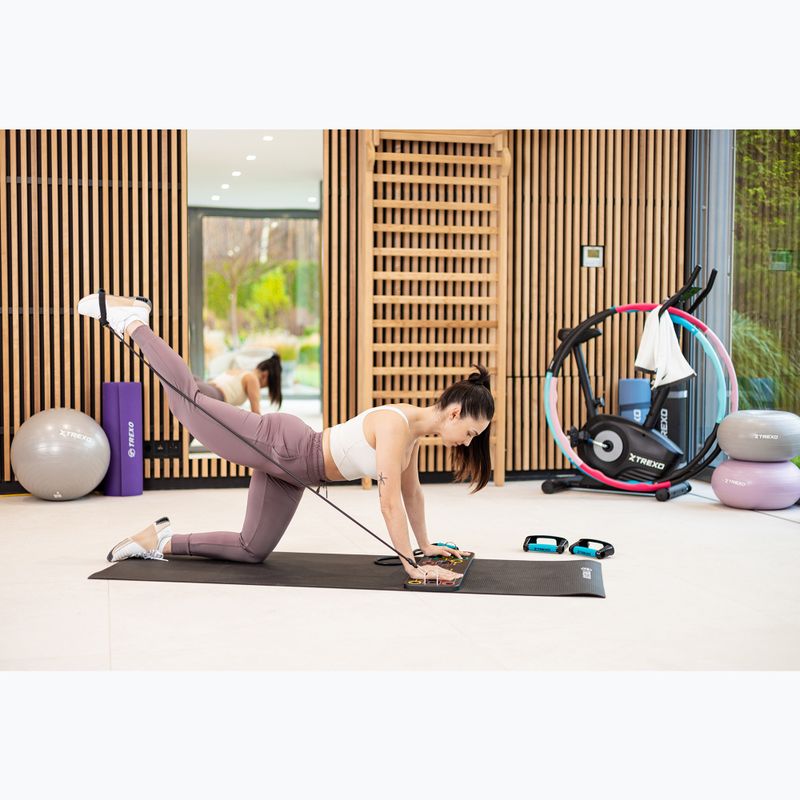 XTREXO PVC 6 mm podložka na jógu černá YM-P01C 4
