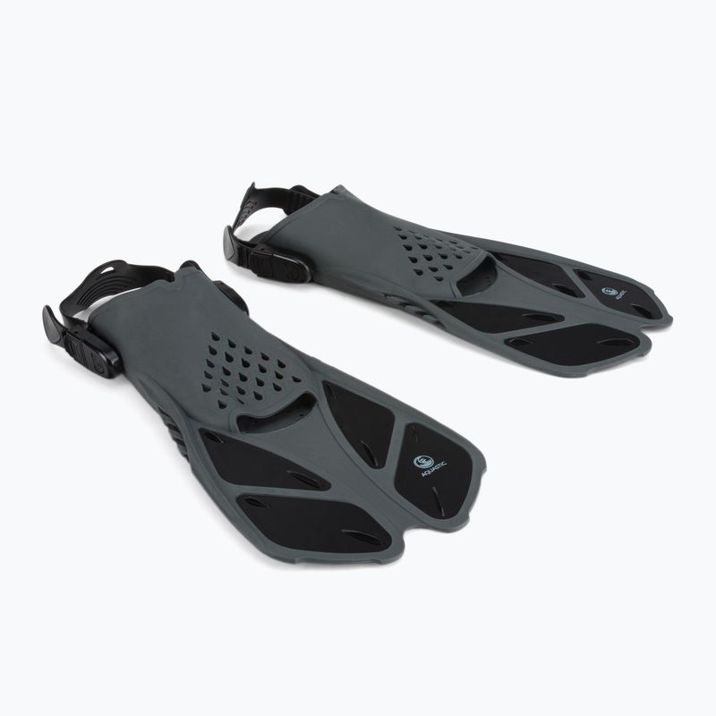 Šnorchlovací set  AQUASTIC Maska + Šnorchl černý SMFK-01SC 2