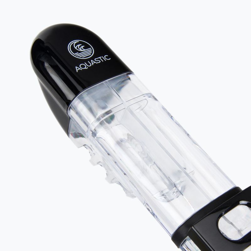 Šnorchlovací set  AQUASTIC Maska + Šnorchl černý SMFK-01SC 16