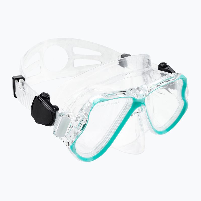 Šnorchlovací set  AQUASTIC Maska + Ploutve + Šnorchl modrý MSFA-01SN 10