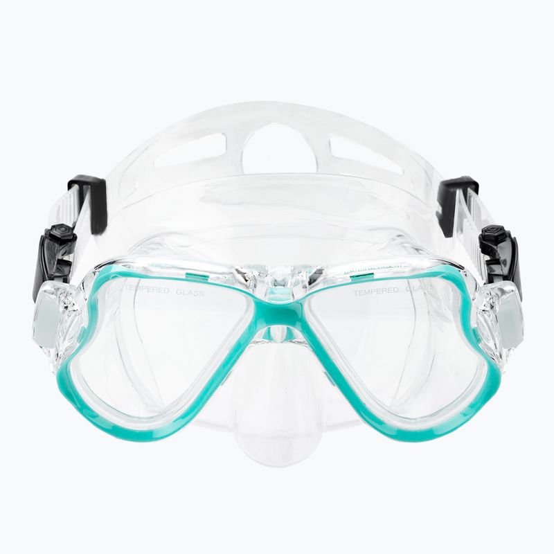 Šnorchlovací set  AQUASTIC Maska + Ploutve + Šnorchl modrý MSFA-01SN 11