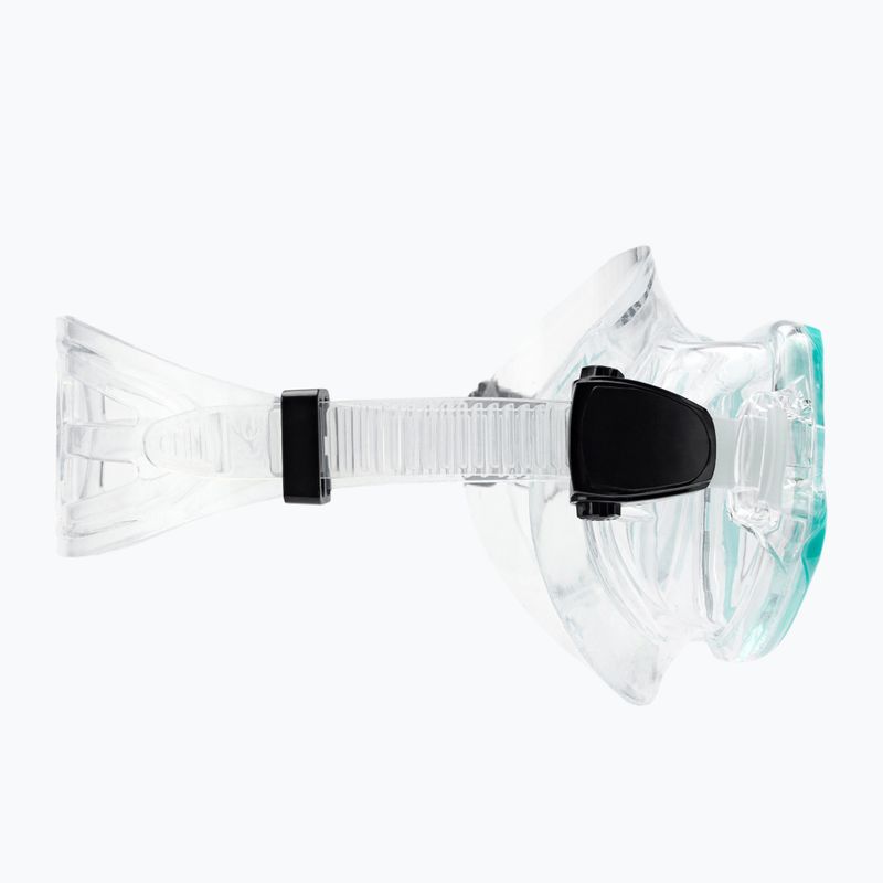 Šnorchlovací set  AQUASTIC Maska + Ploutve + Šnorchl modrý MSFA-01SN 12