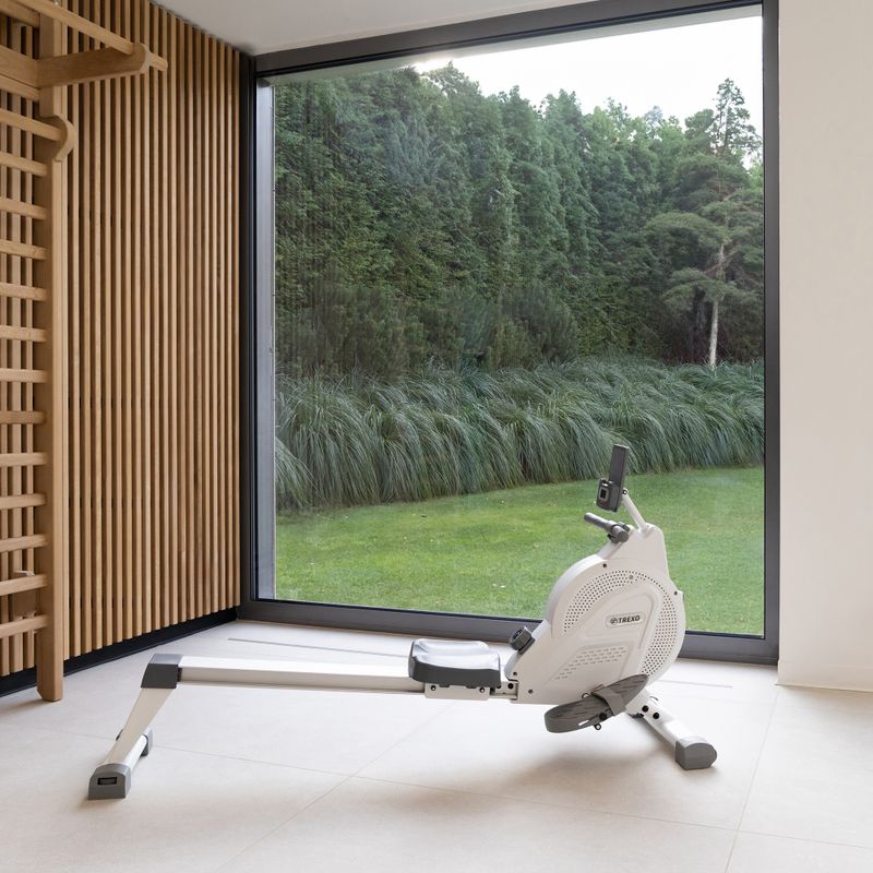 Veslovací trenažér XTREXO bílý RM100 5