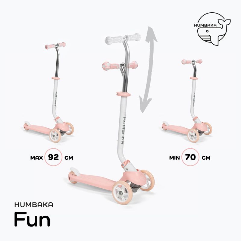 Dětská koloběžka HUMBAKA Fun růžová KS001 3