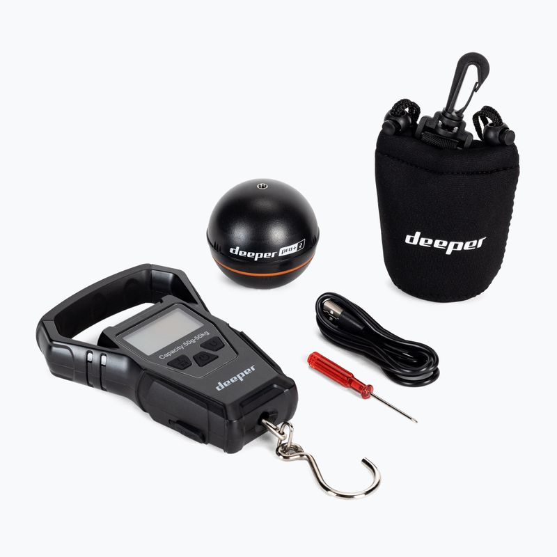 Rybářský sonar Deeper Smart Sonar Pro+ 2 se stupnicí černý DP5H10S10+Hmotnost
