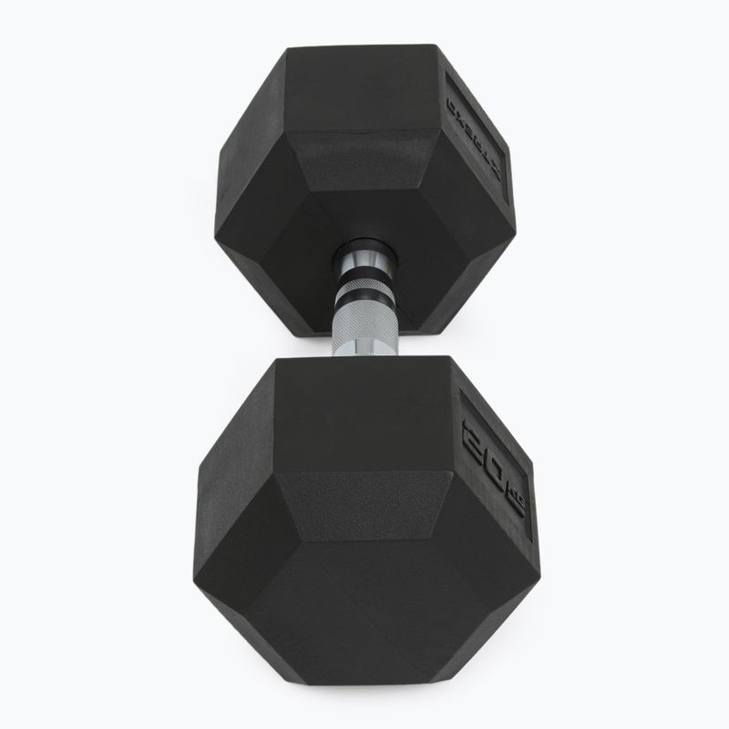 Pogumovaná činkaXTREXO Hex HXD200 20 kg 6