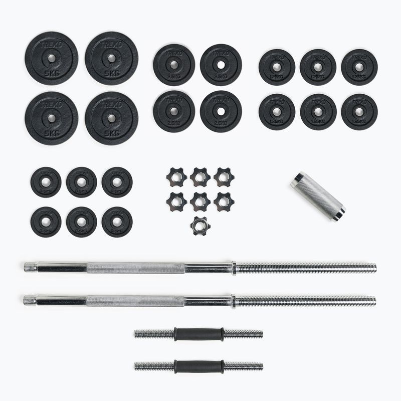 Sada činek s tyčí XTREXO 50 kg DK50 3