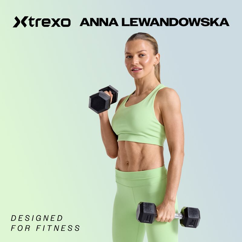 Činka pogumovaná  XTREXO Hex 17.5 kg 2