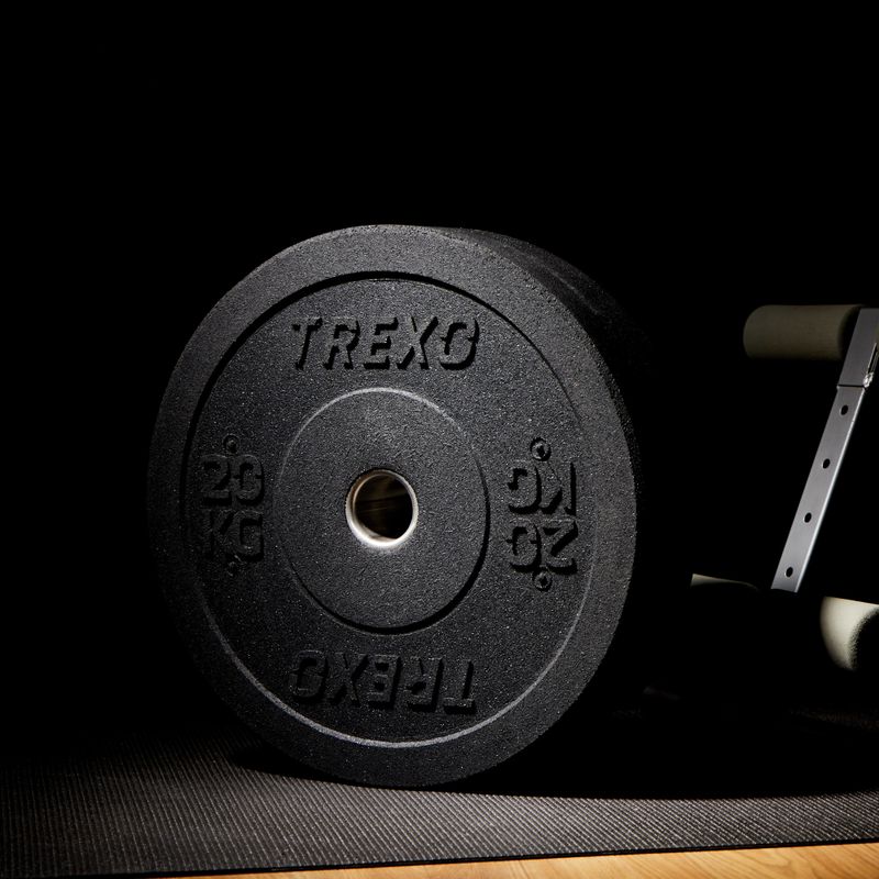 Olympijské závaží bumper TREXO TRX-BMP020 20 kg černé 4