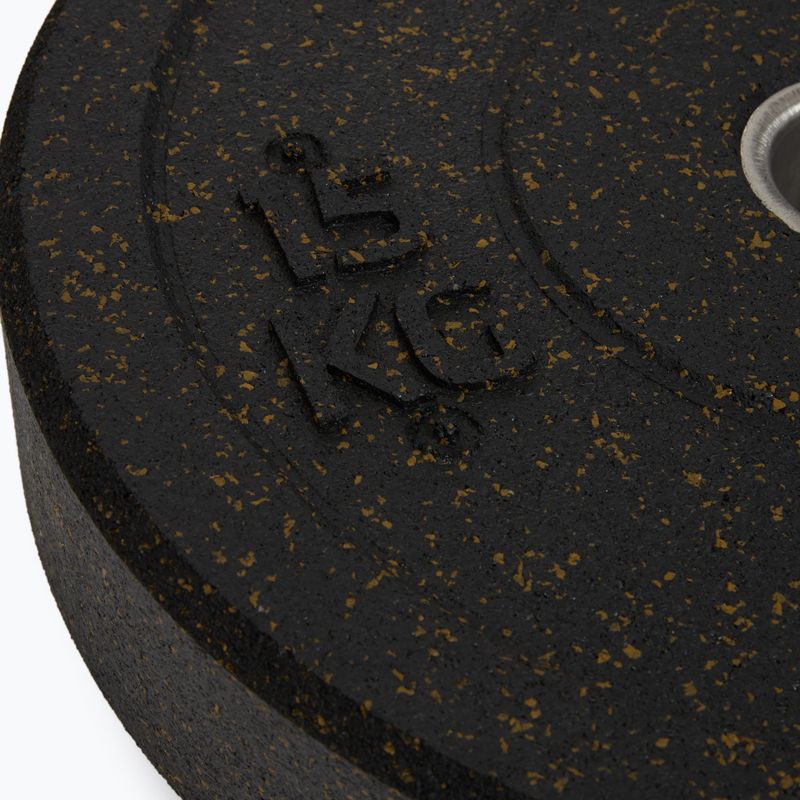 Olympijské závaží bumper XTREXO  TRX-BMP015 15 kg černé 4