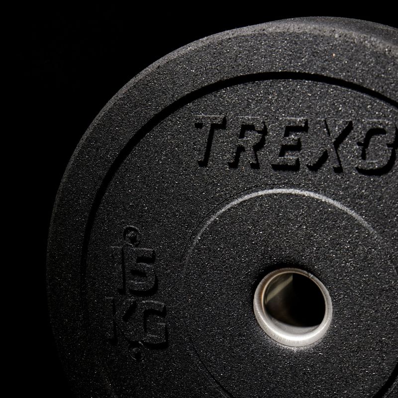 Olympijské závaží bumper TREXO  TRX-BMP015 15 kg černé 8