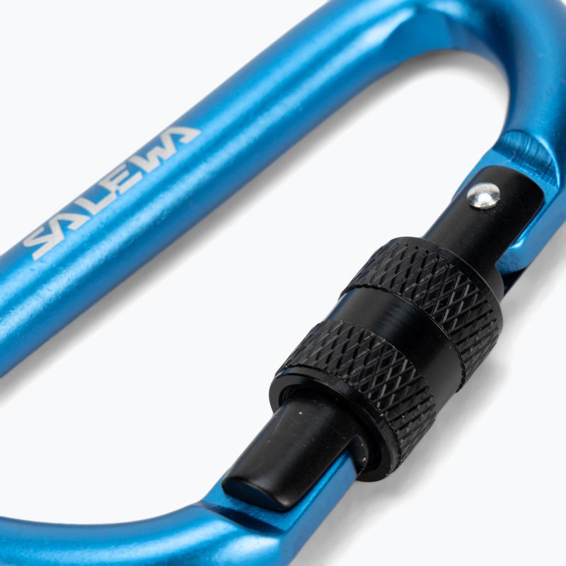 Salewa D-Shape Carbiner se šroubem modrá 00-0000034102 3