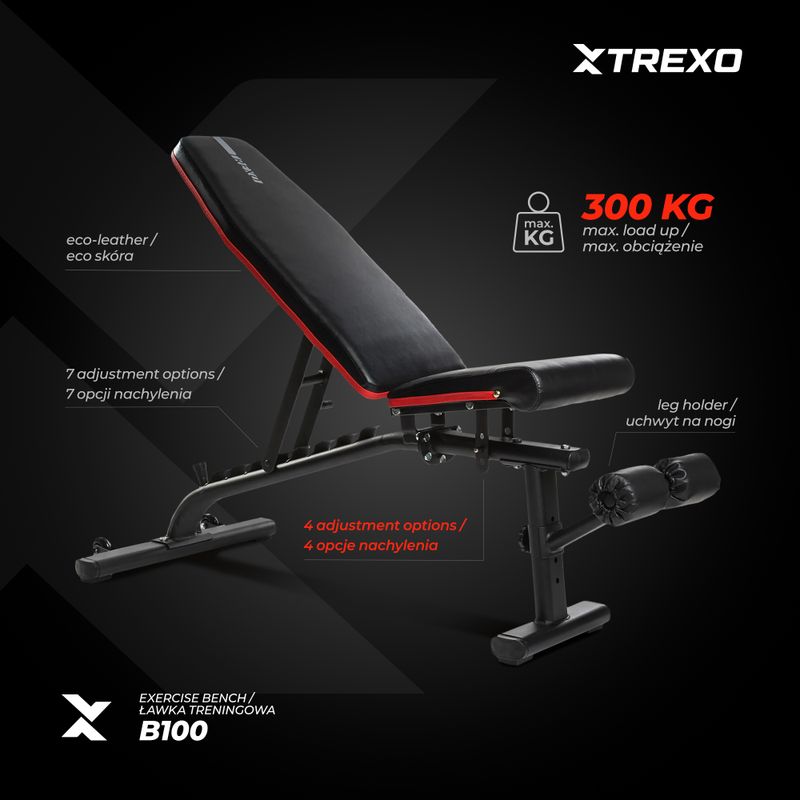 Tréninková lavice XTREXO B100 černá 5