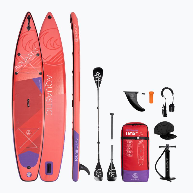 Deska SUP AQUASTIC Touring 12'6" 2024 červená