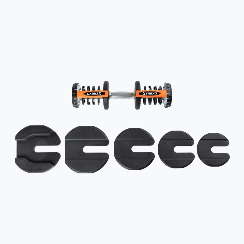 Nastavitelná činka XTREXO ADT-40-BF 40 kg černá 6