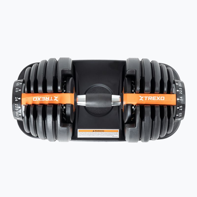 Nastavitelná činka XTREXO ADT-24-BF 24 kg černá 4