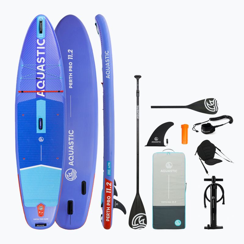 Prkno SUP AQUASTIC Perth Pro 11'2" allround modrá