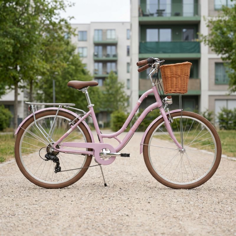 Junior městské kolo ATTABO CITY 26" pink 17