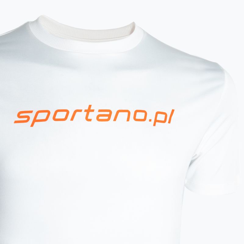 Pánské běžecké tričko SPORTANO Active white 3