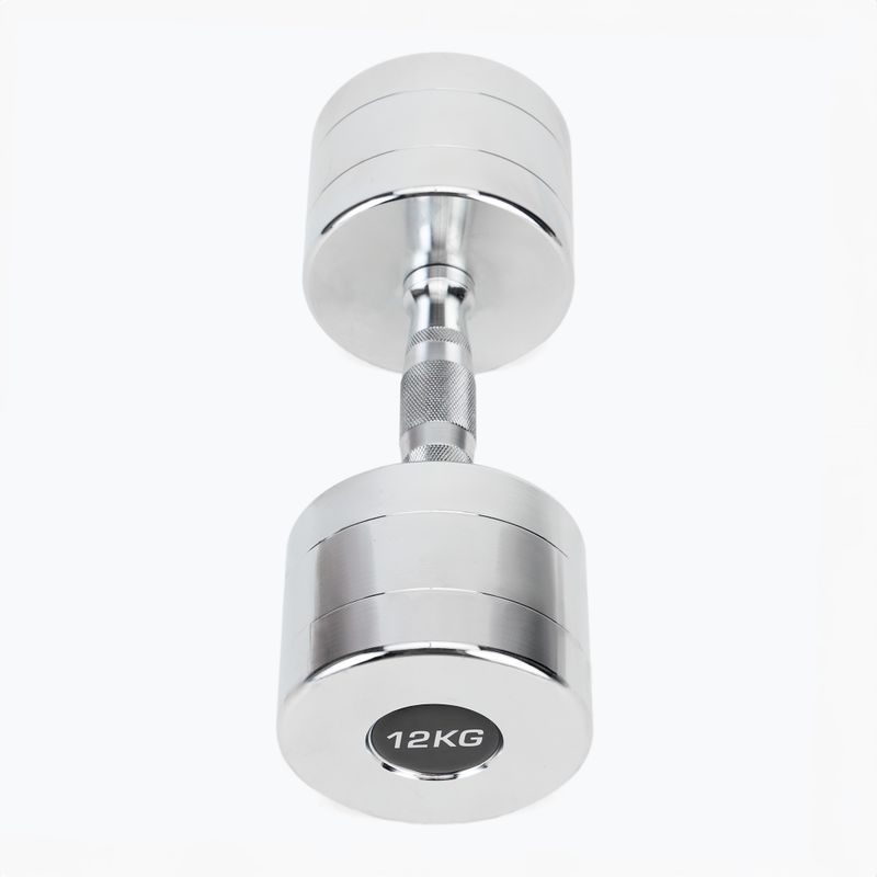 Chromované činky XTREXO 2x12 kg silver 3