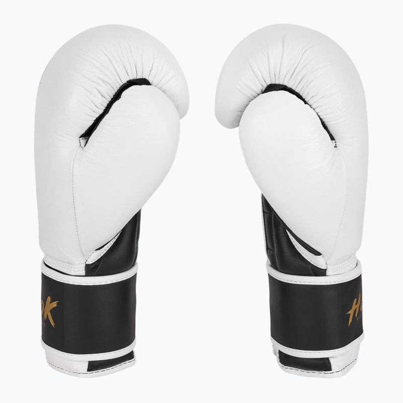 Kožené boxerské rukavice HOOK FIGHTING Ready to Fight white 4