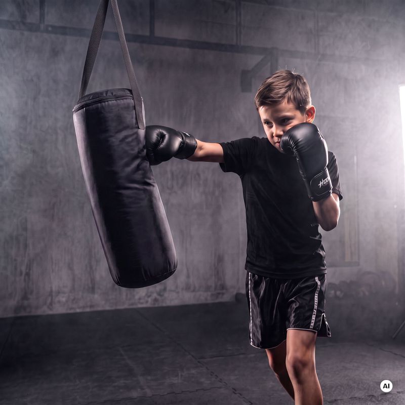 Dětská boxerská sada HOOK FIGHTING Pierwszy Trening black 2
