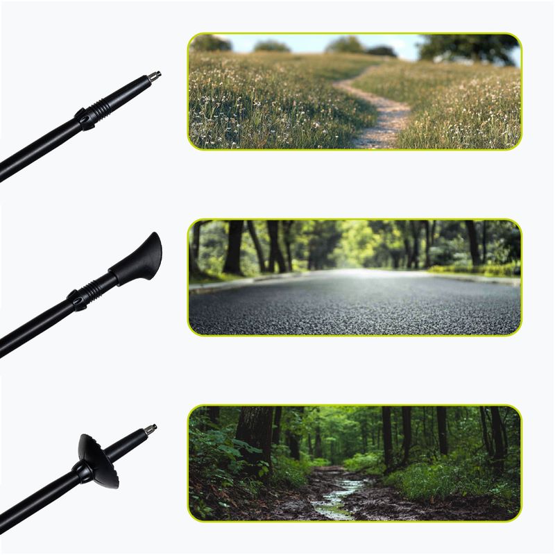 Hůlky na nordic walking KADVA Aruku nastavitelné černé 7