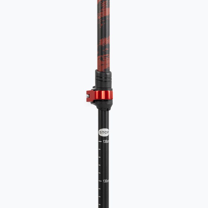 Hůlky na nordic walking KADVA Halna nastavitelné červené 9