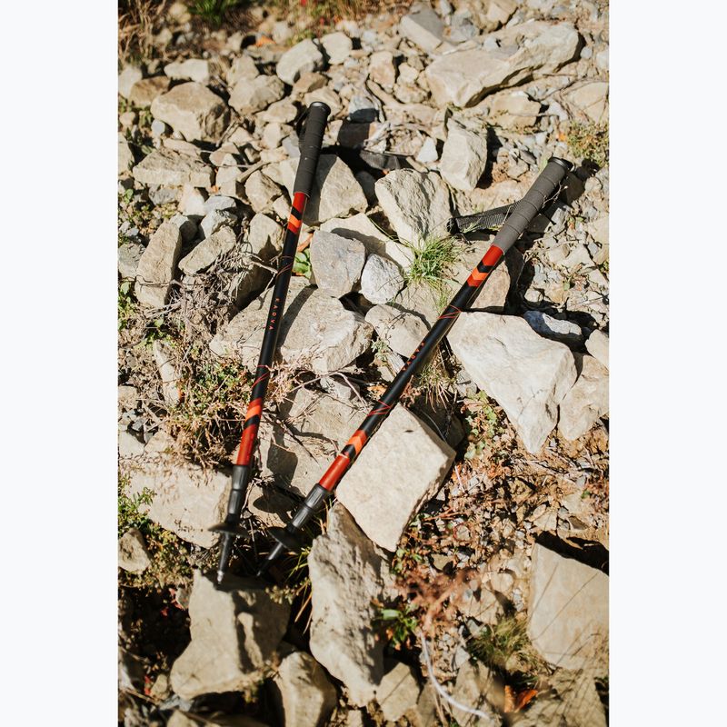 Trekové hole KADVA Tengri nastavitelné červené 3