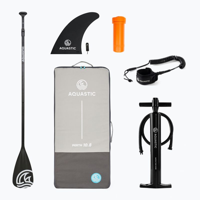 Sada paddleboard SUP nafukovací AQUASTIC Perth 10'8" allround orange 15