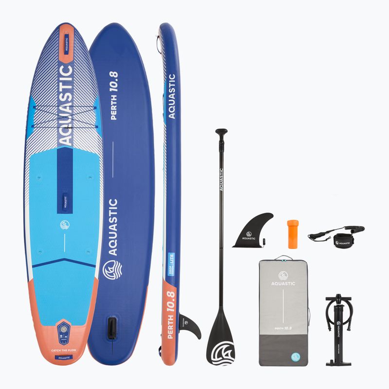 Sada paddleboard SUP nafukovací AQUASTIC Perth 10'8" all-round blue