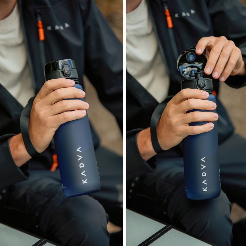 Bidon KADVA GlideCap 1000 ml tmavě modrý 7