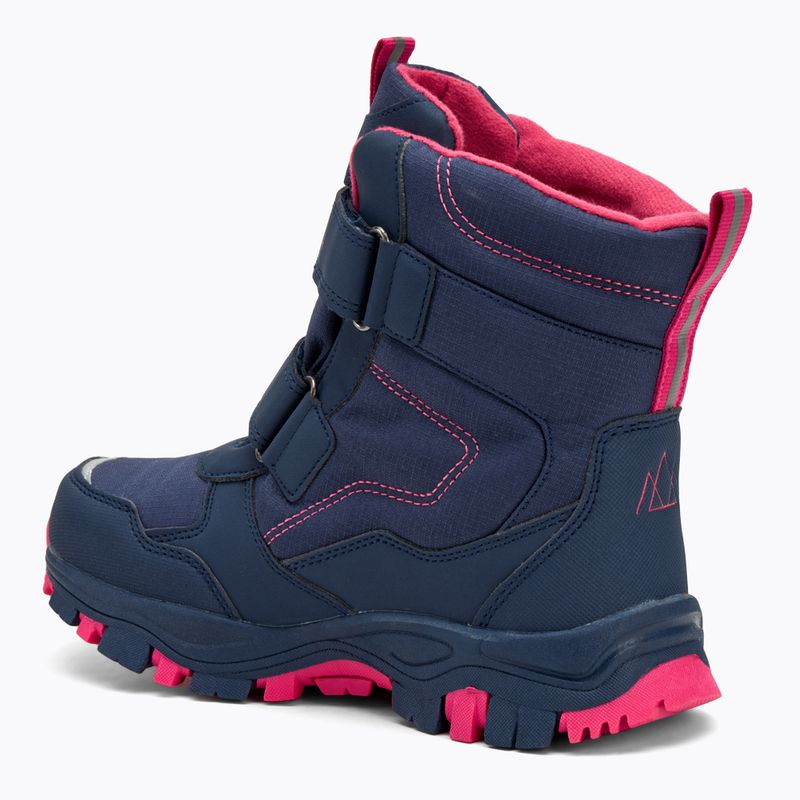 Dětské sněhule KADVA Snowey Mid WaterProof modrá/fuchsie 4
