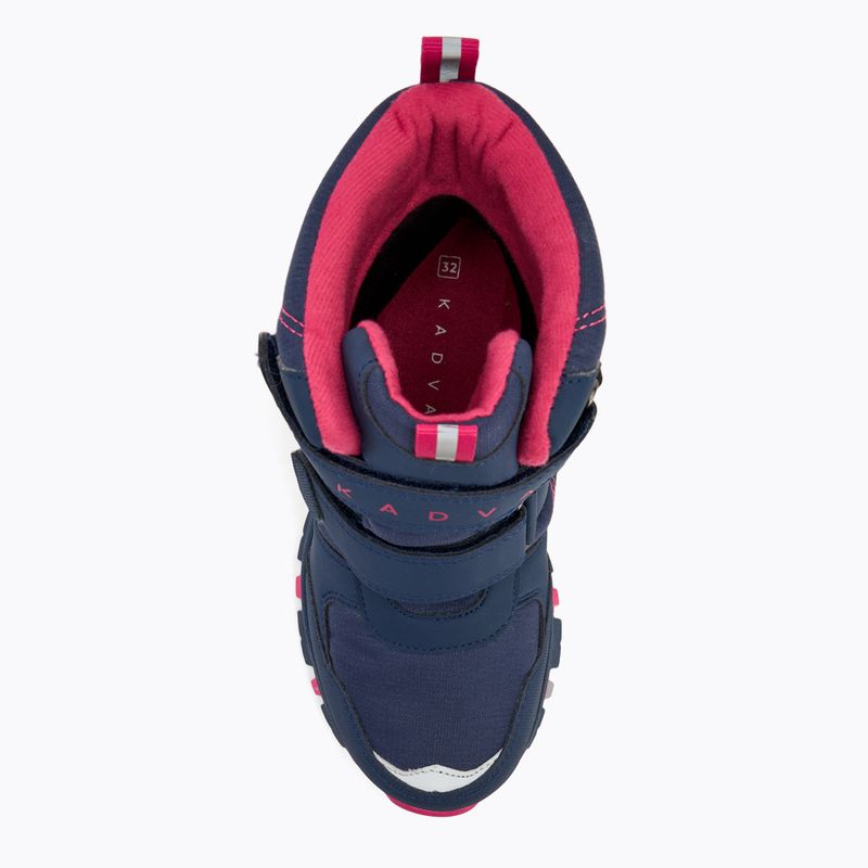 Dětské sněhule KADVA Snowey Mid WaterProof modrá/fuchsie 6