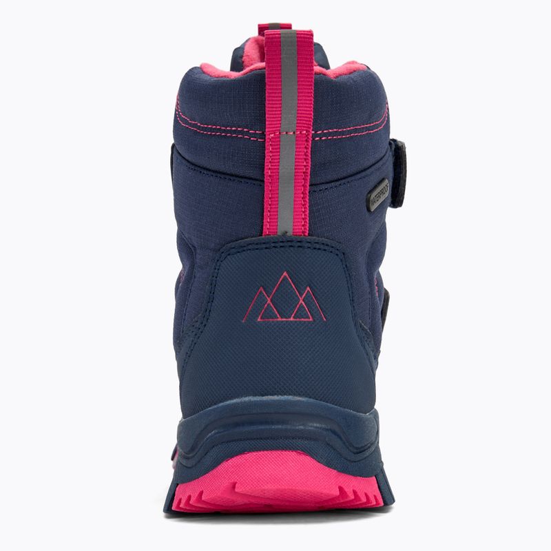 Dětské sněhule KADVA Snowey Mid WaterProof modrá/fuchsie 7