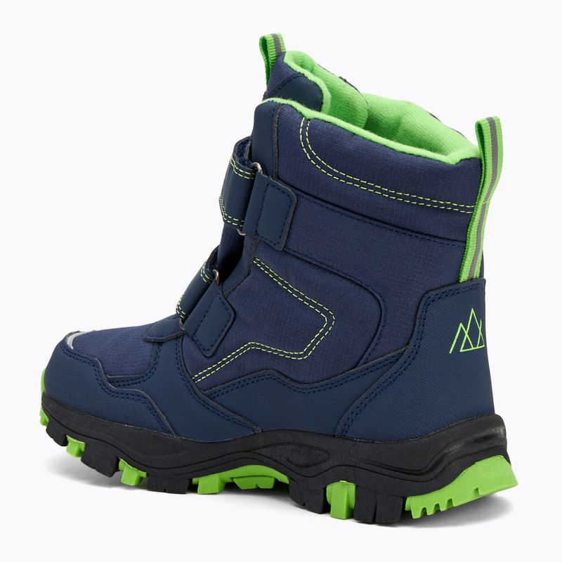 Dětské sněhule KADVA Snowey Mid WaterProof modro/zelené 4