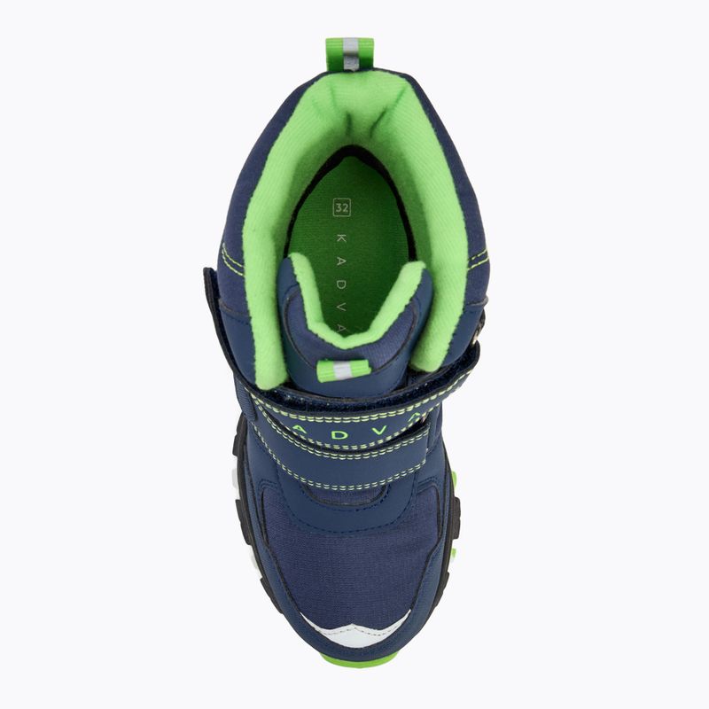 Dětské sněhule KADVA Snowey Mid WaterProof modro/zelené 6
